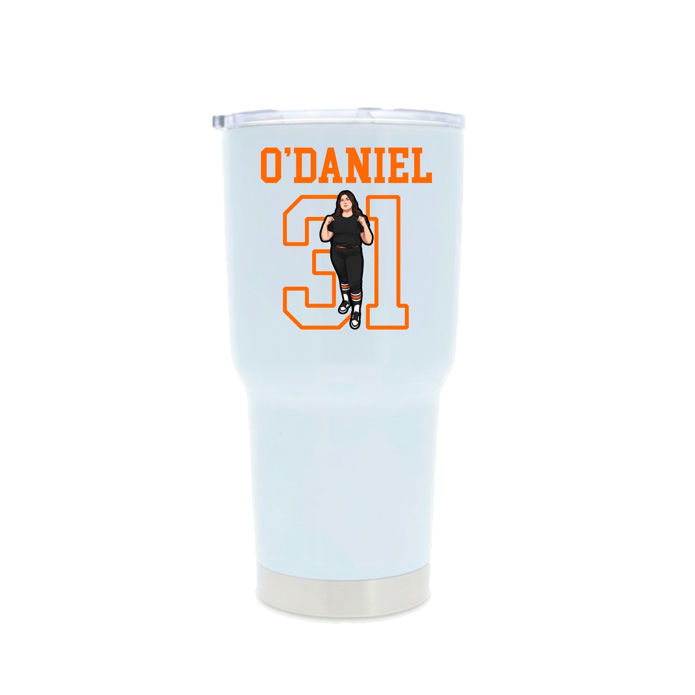 30oz Stainless Steel Tumbler — Shirsey in White