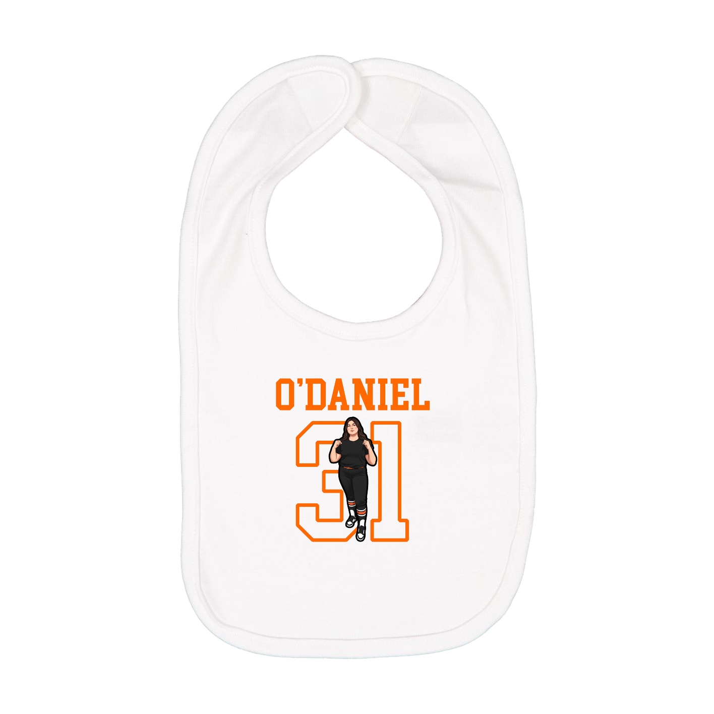 Infant Bib — Shirsey in White