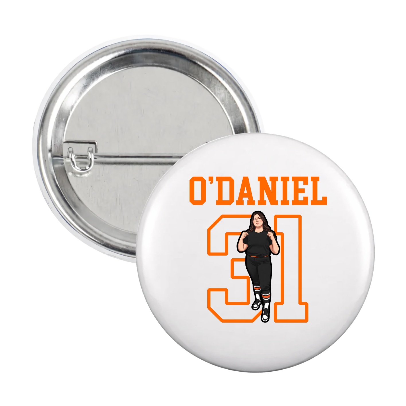 Game Day Button — Shirsey in White