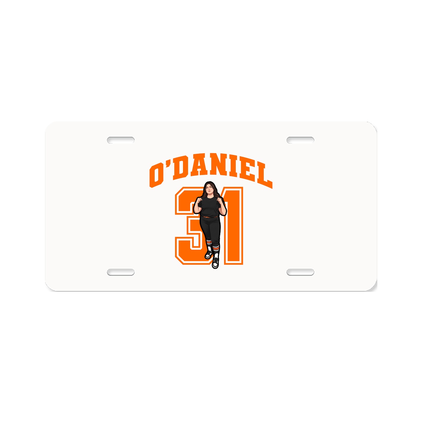 License Plate — Number in Classic