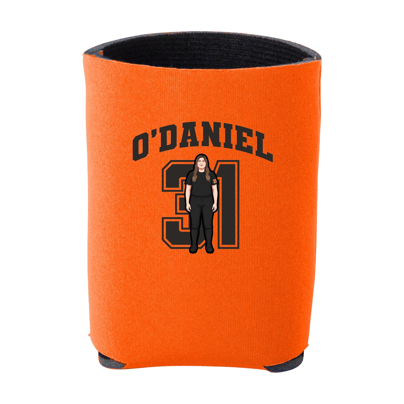 Can Holder — Number in Orange