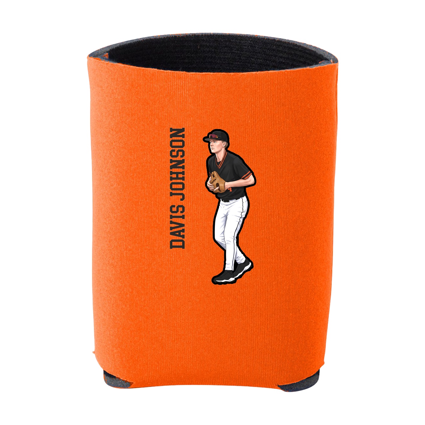 Can Holder — Name Vertical in Orange