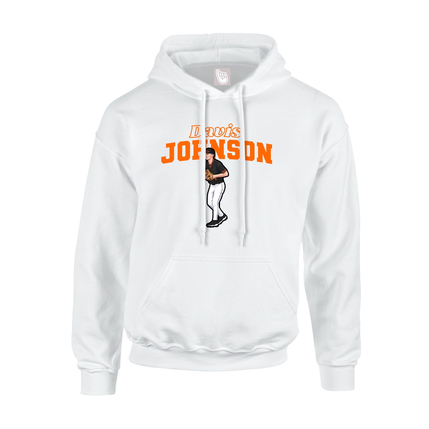 Hoodie — Name Arch in White