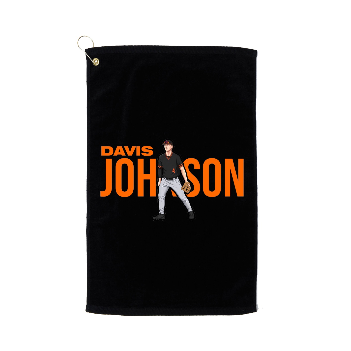 Golf Towel — Player Name in Black