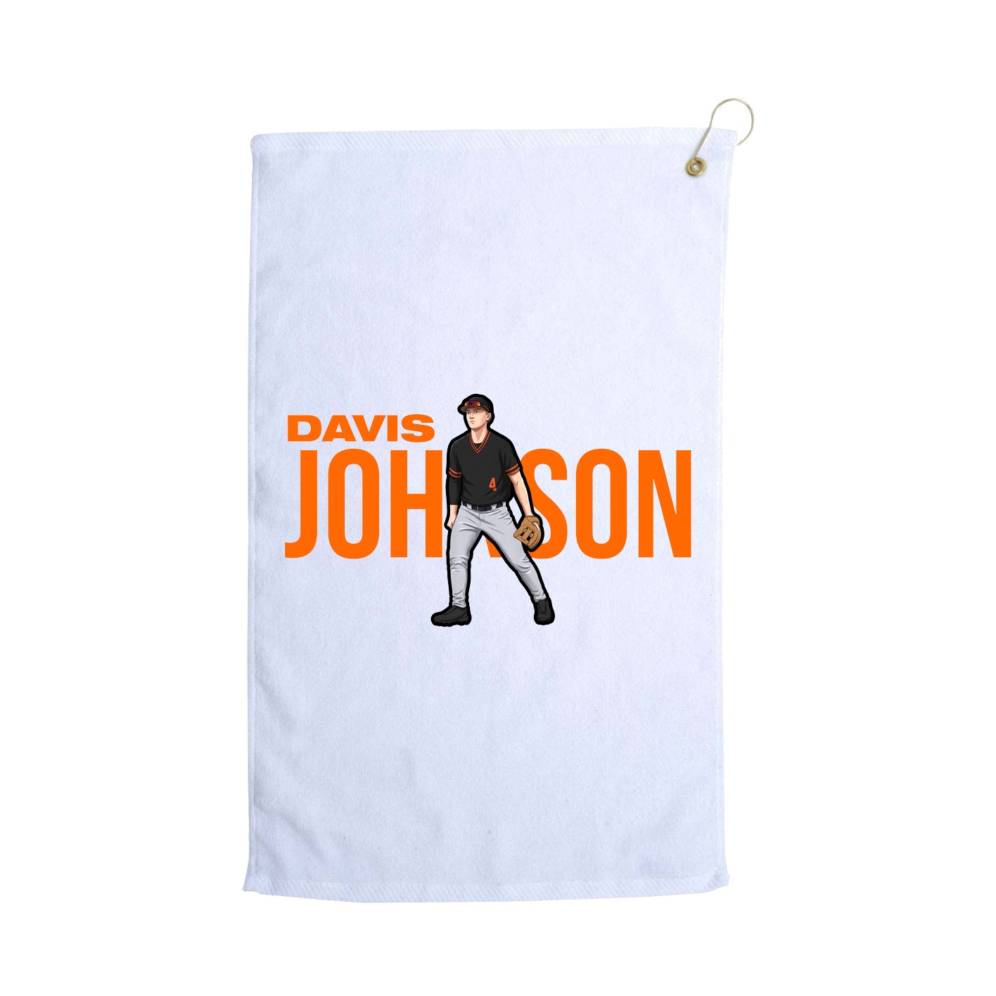 Golf Towel — Player Name in White