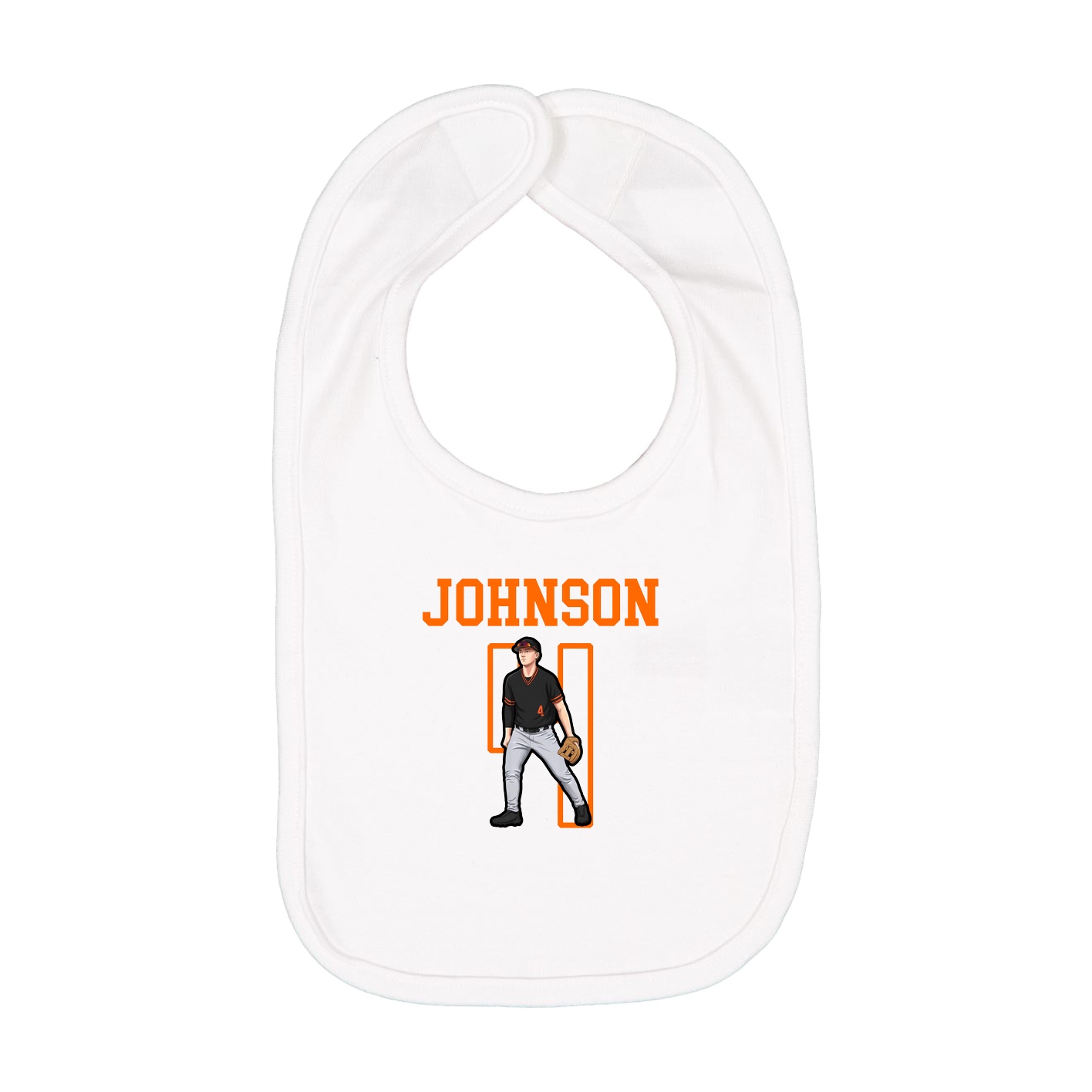 Infant Bib — Shirsey in White