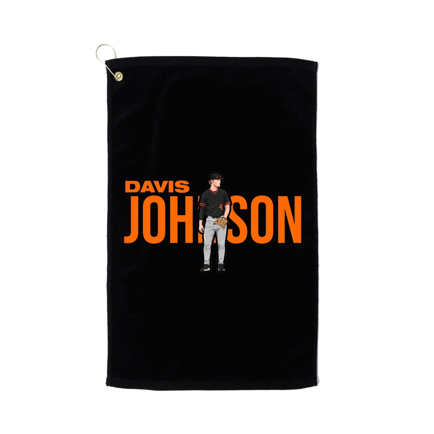 Golf Towel — Player Name in Black