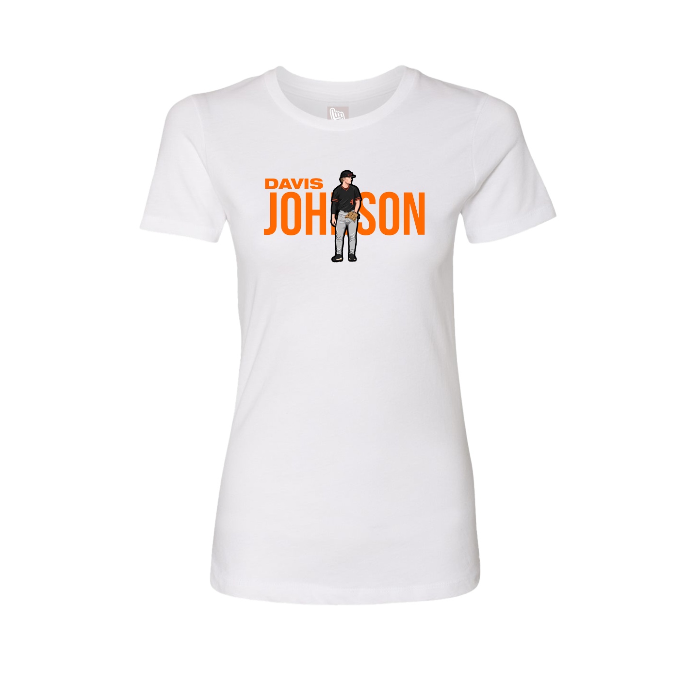 Womens Tee — Player Name in White