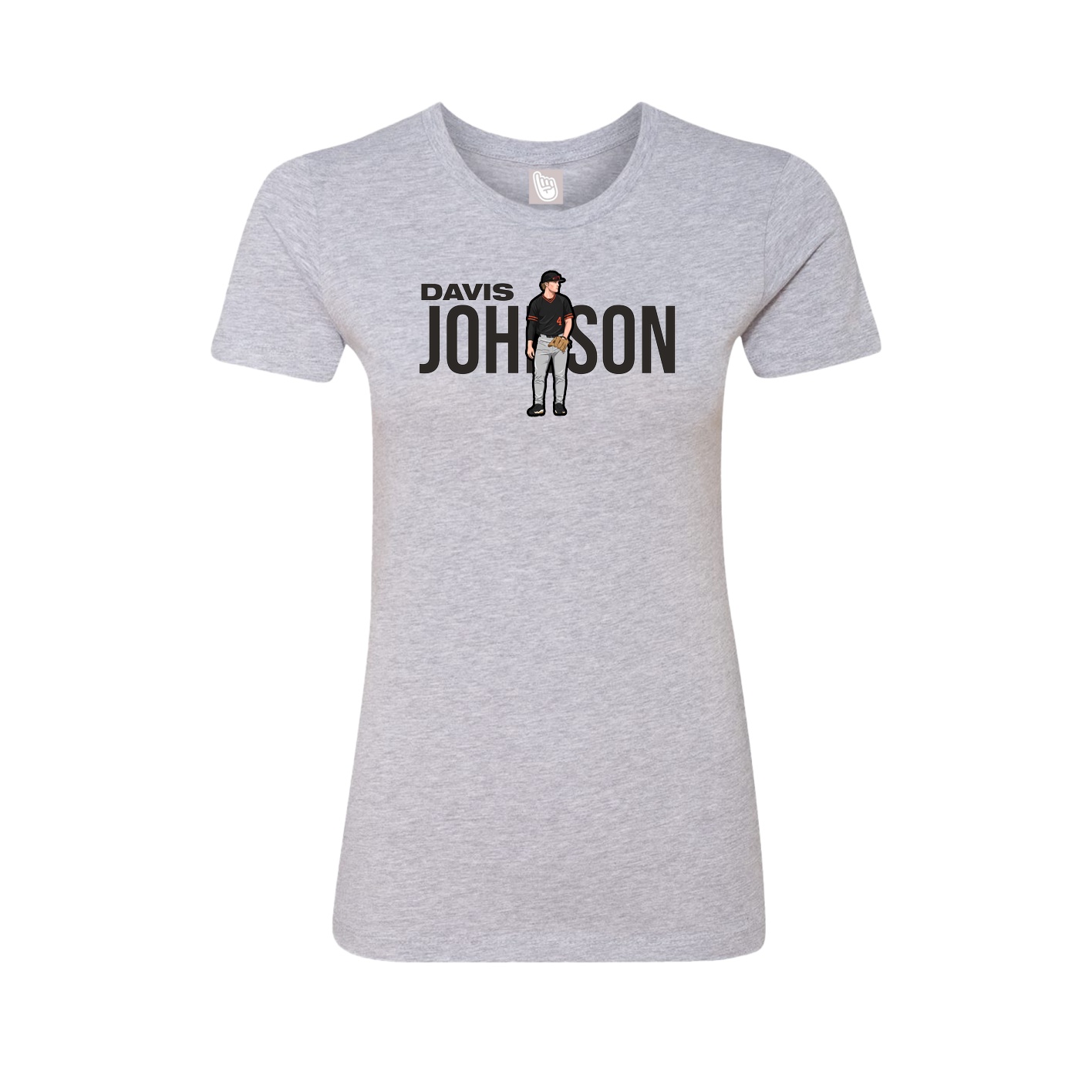 Womens Tee — Player Name in Grey
