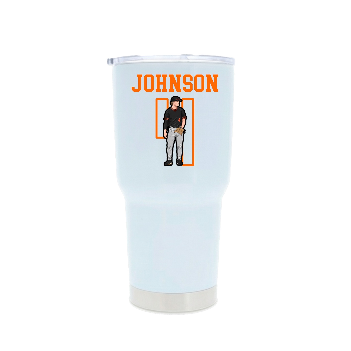 30oz Stainless Steel Tumbler — Shirsey in White