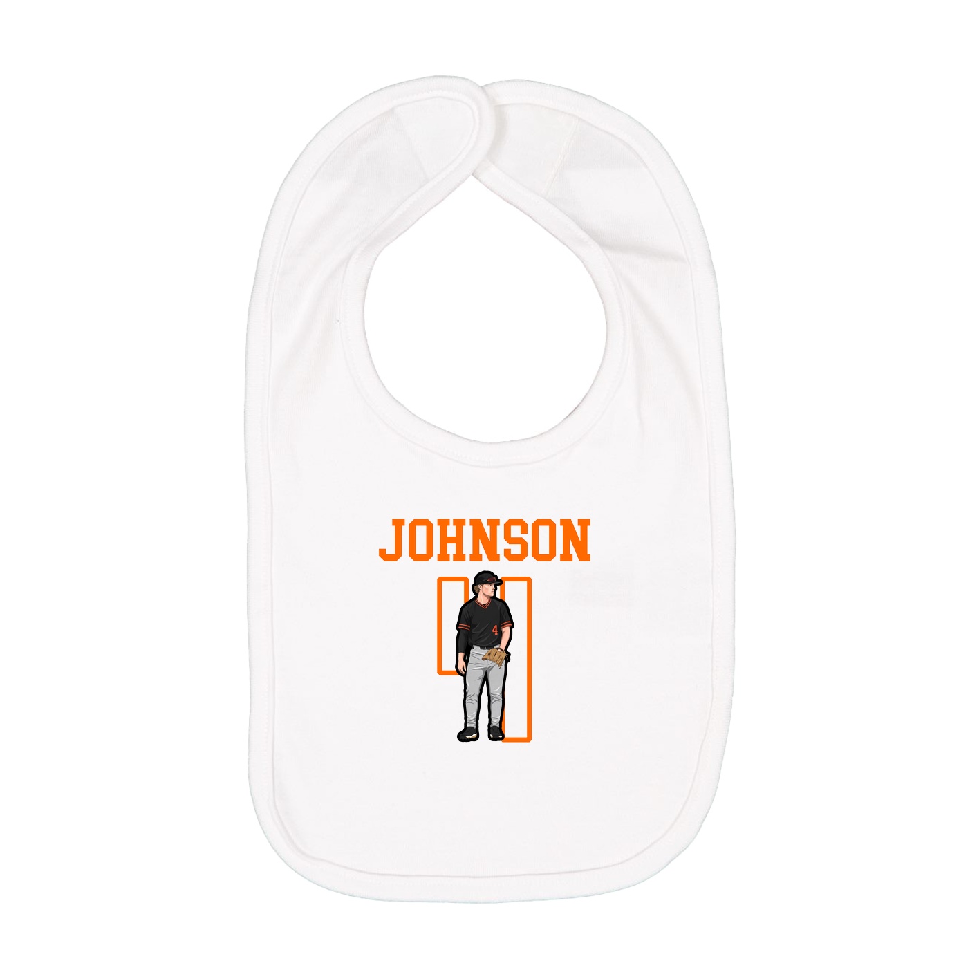 Infant Bib — Shirsey in White