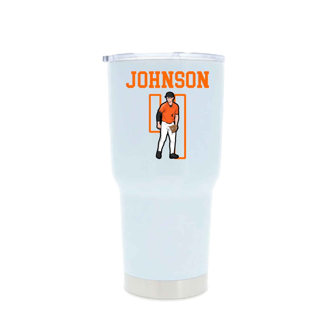 30oz Stainless Steel Tumbler — Shirsey in White