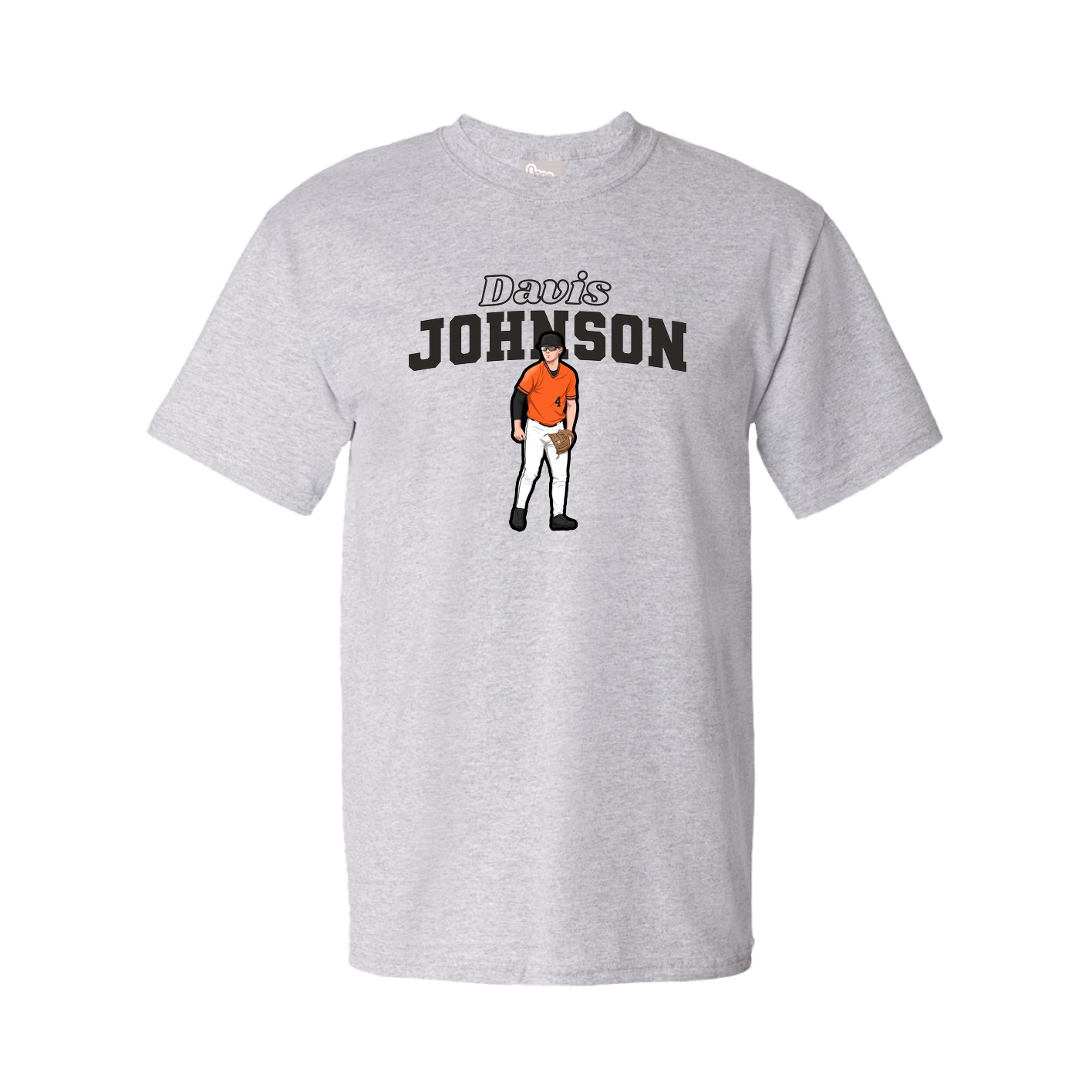 Tee — Name Arch in Grey