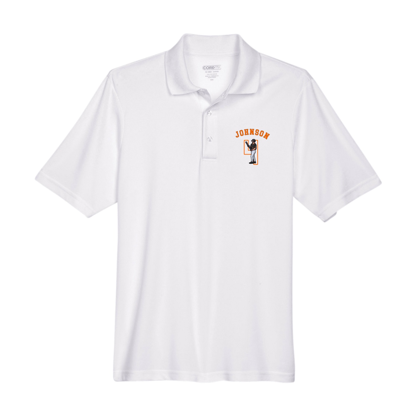 Performance Polo — Shirsey Arch in White