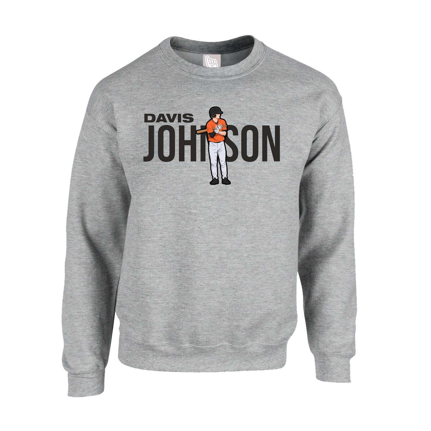 Fleece Crew — Player Name in Grey