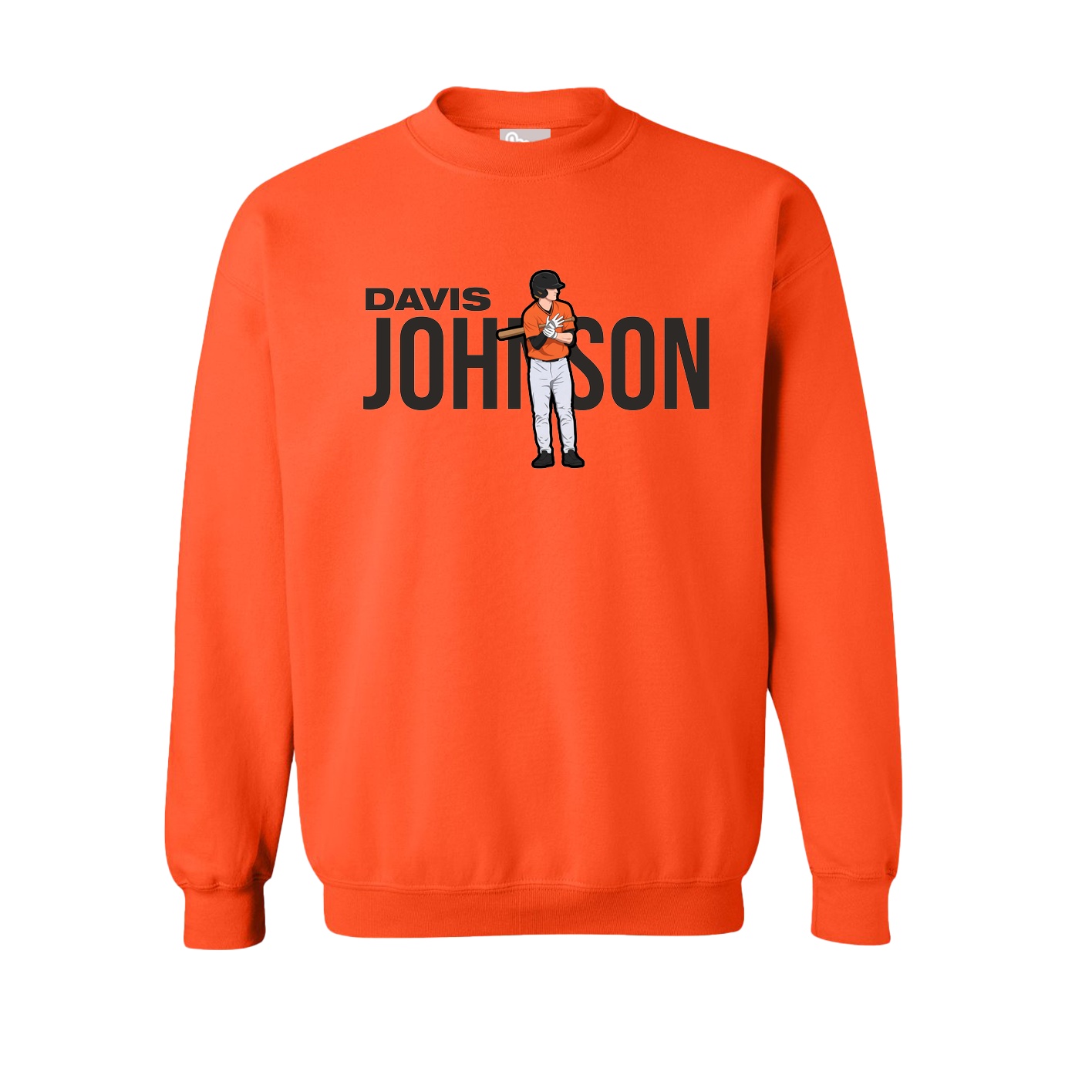 Fleece Crew — Player Name in Orange