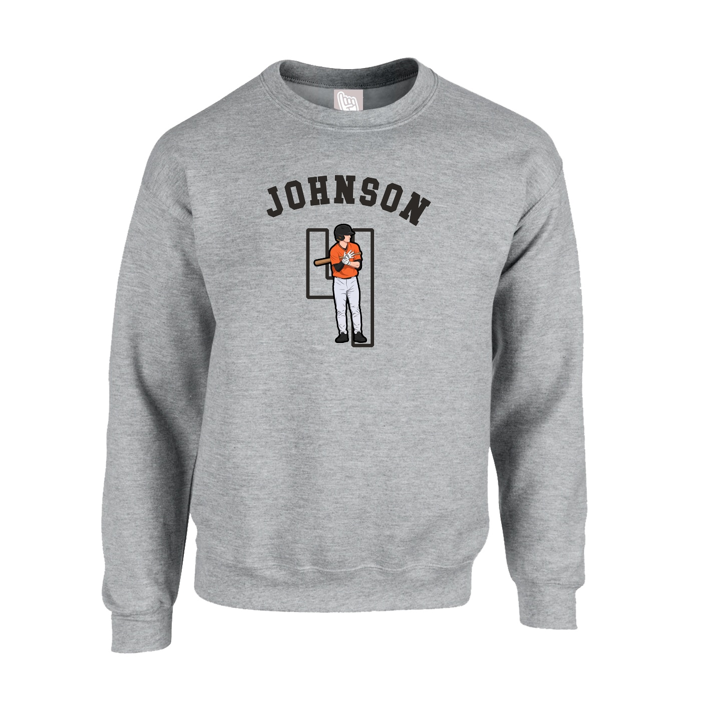 Fleece Crew — Shirsey Arch in Grey