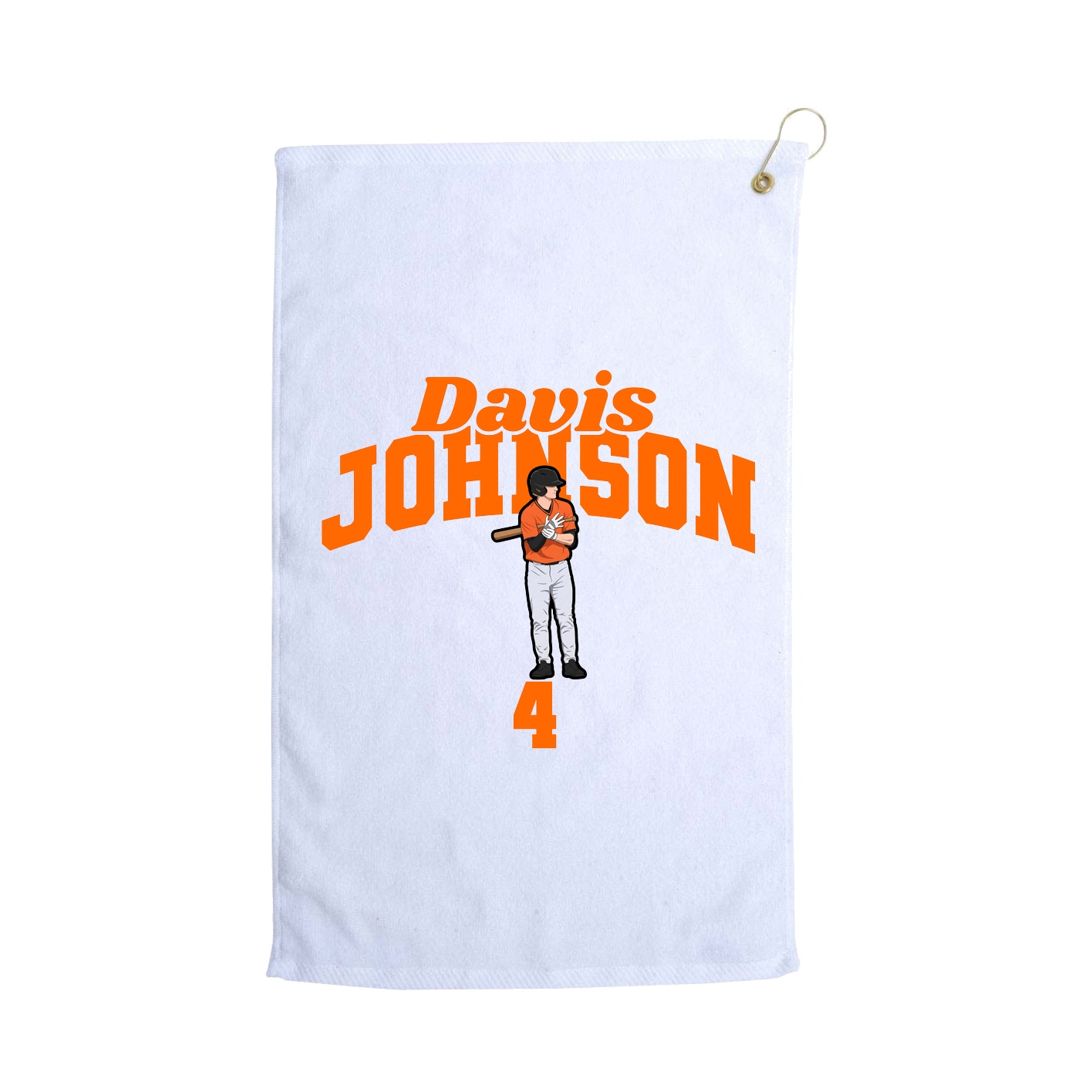 Golf Towel — Signature Arch in White