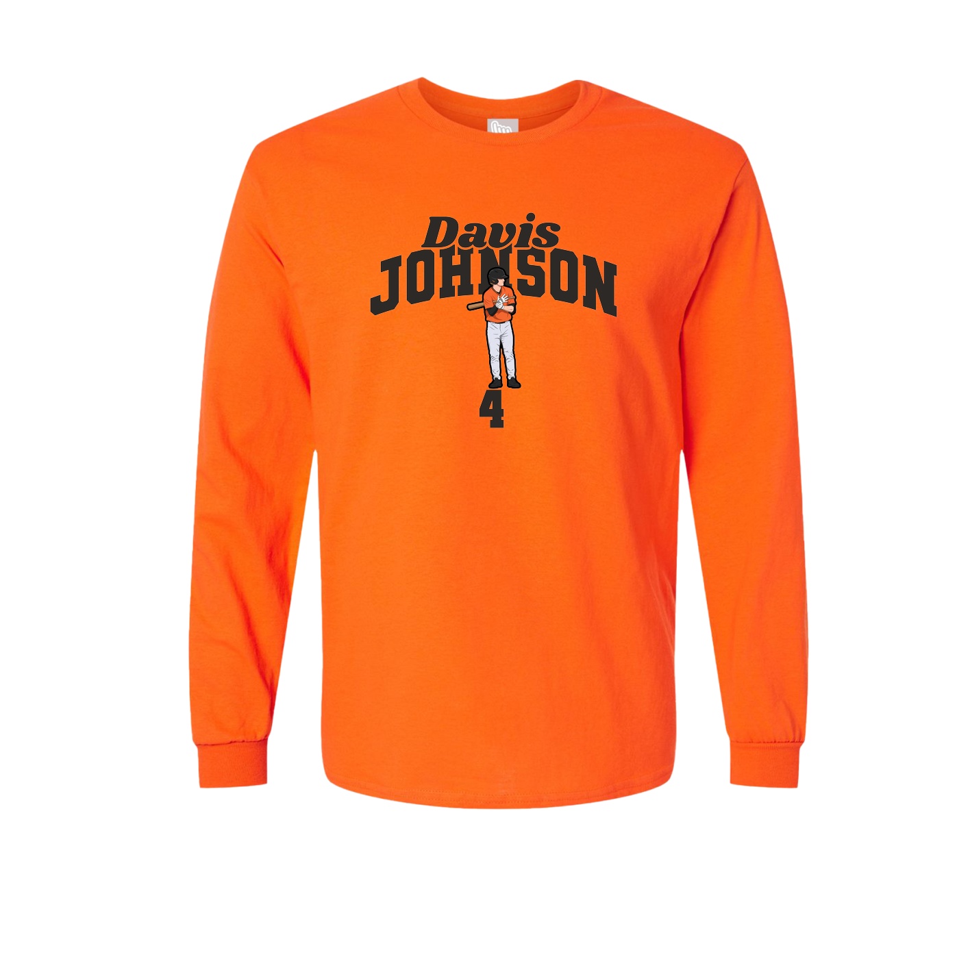 Long Sleeve Tee — Signature Arch in Orange