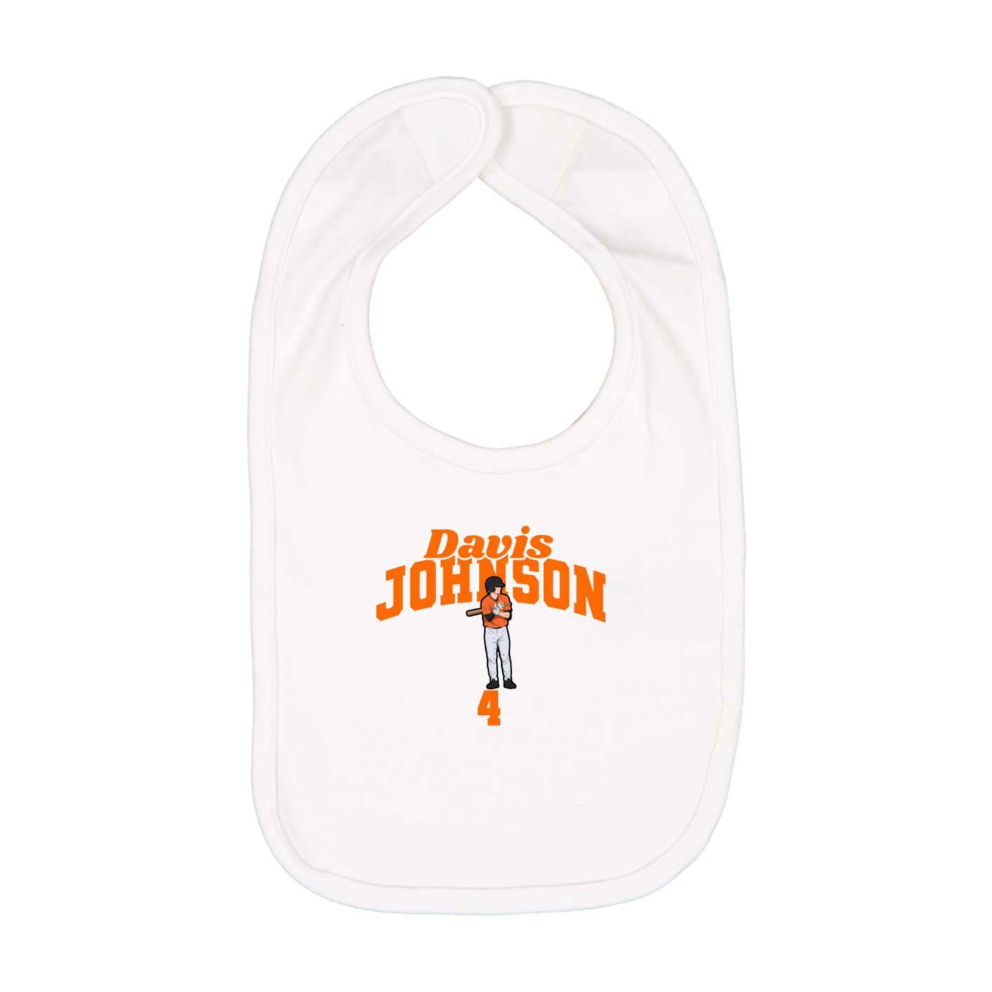 Infant Bib — Signature Arch in White