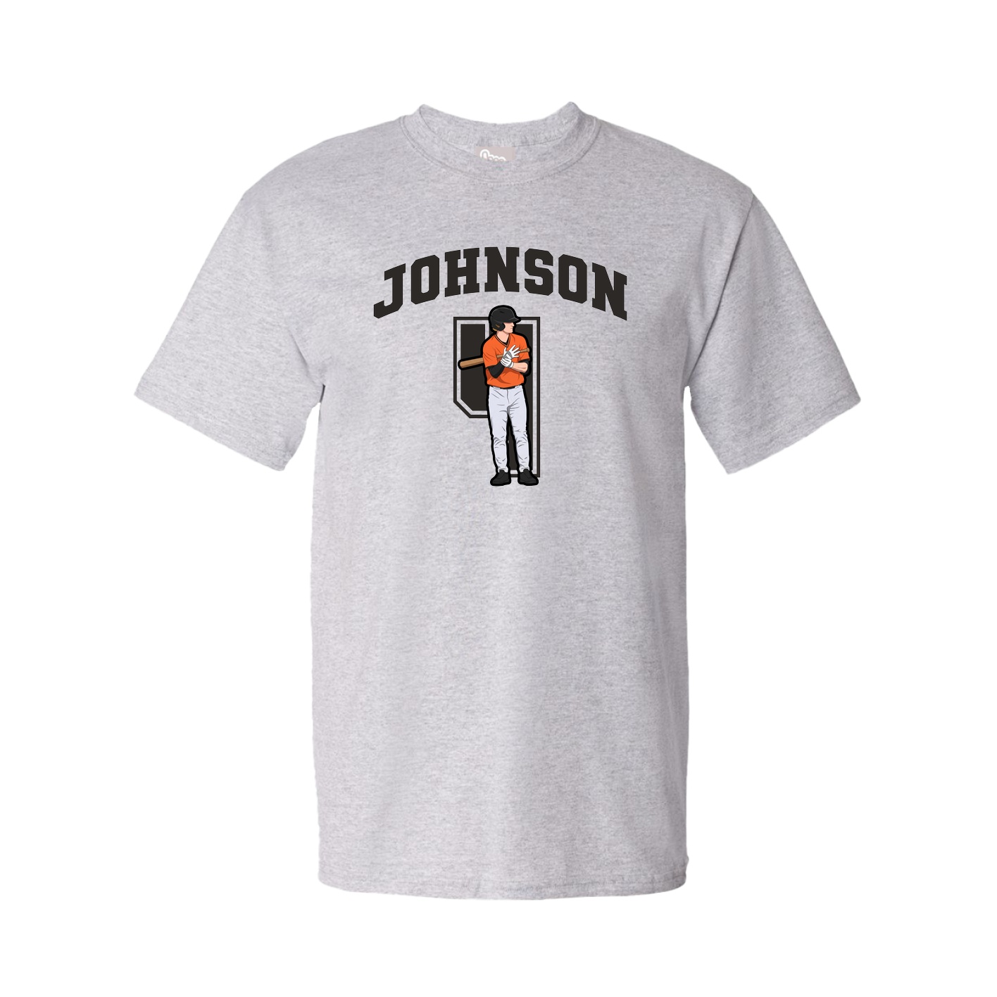 Youth Tee — Number in Grey