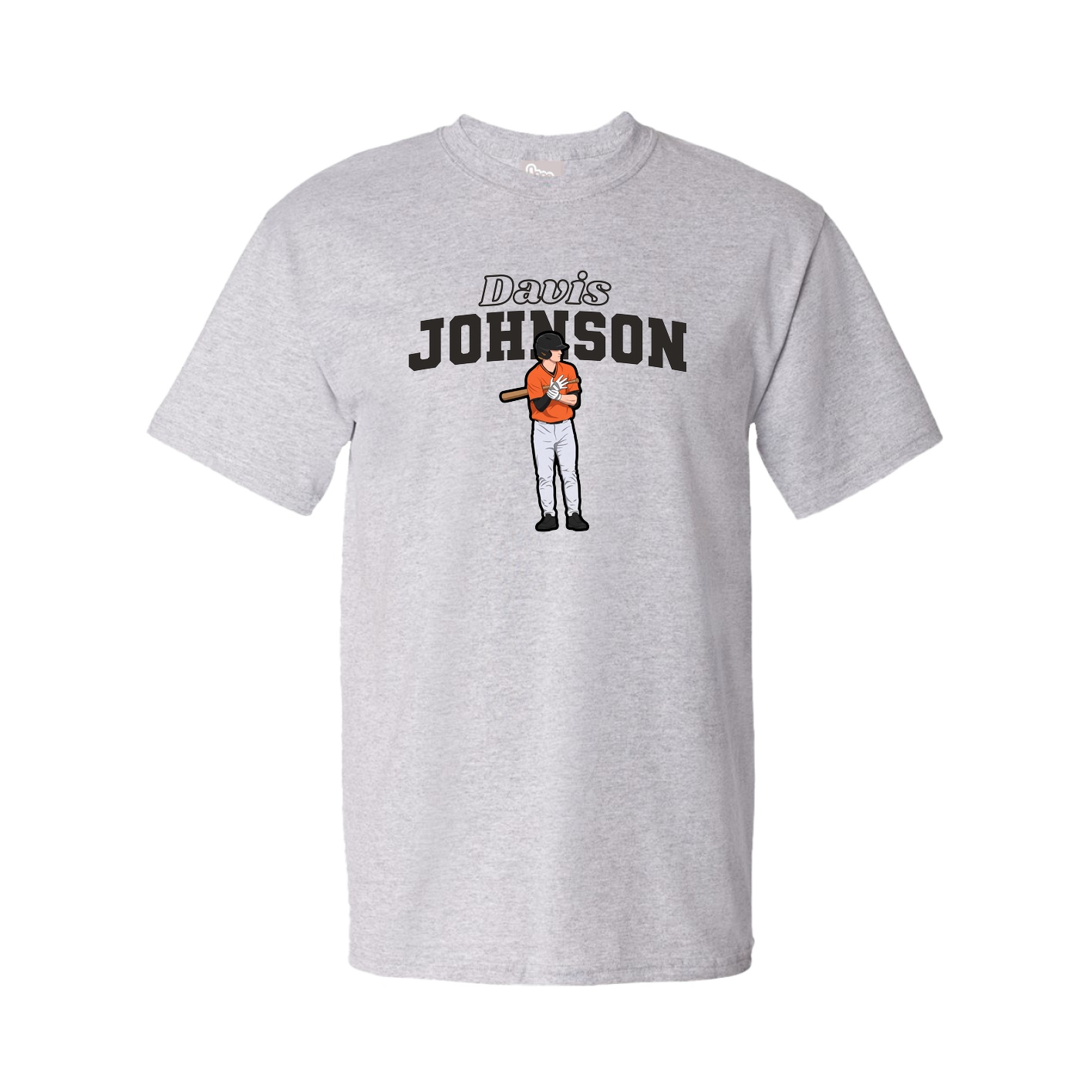 Youth Tee — Name Arch in Grey