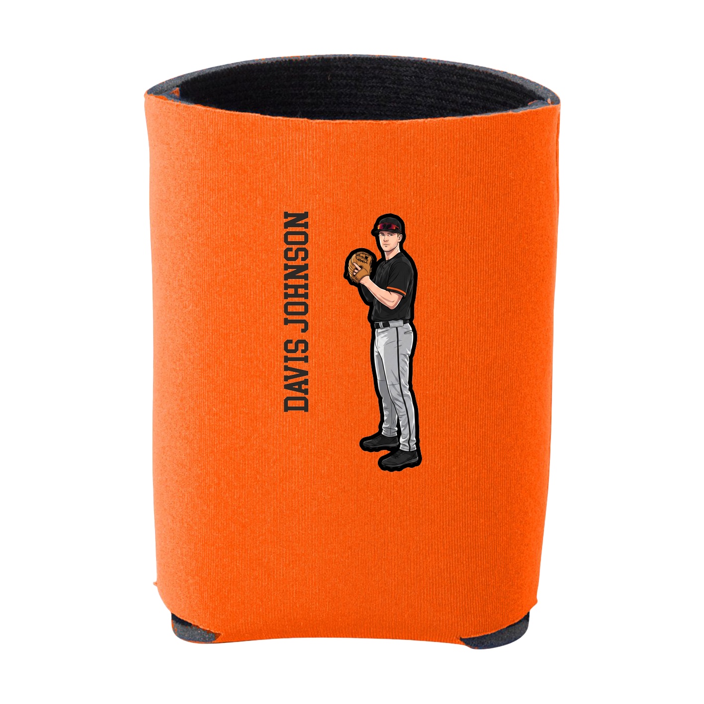 Can Holder — Name Vertical in Orange
