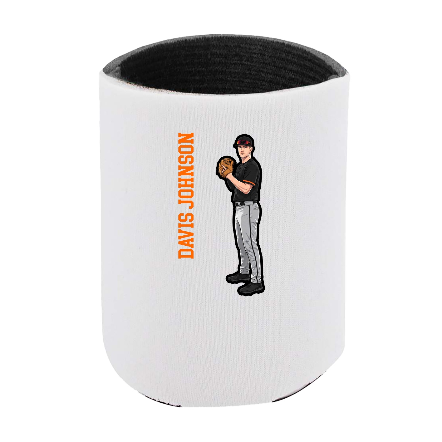 Can Holder — Name Vertical in White