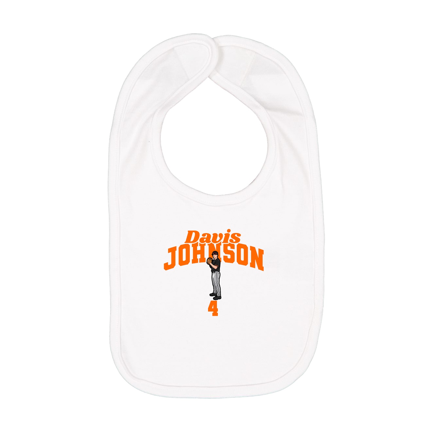 Infant Bib — Signature Arch in White