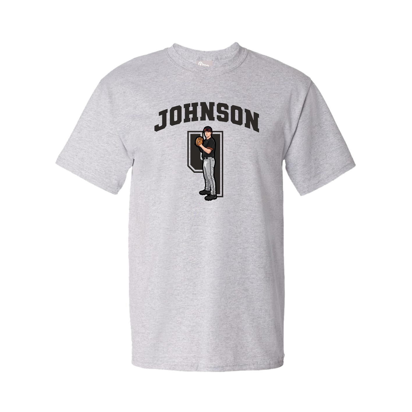 Youth Tee — Number in Grey
