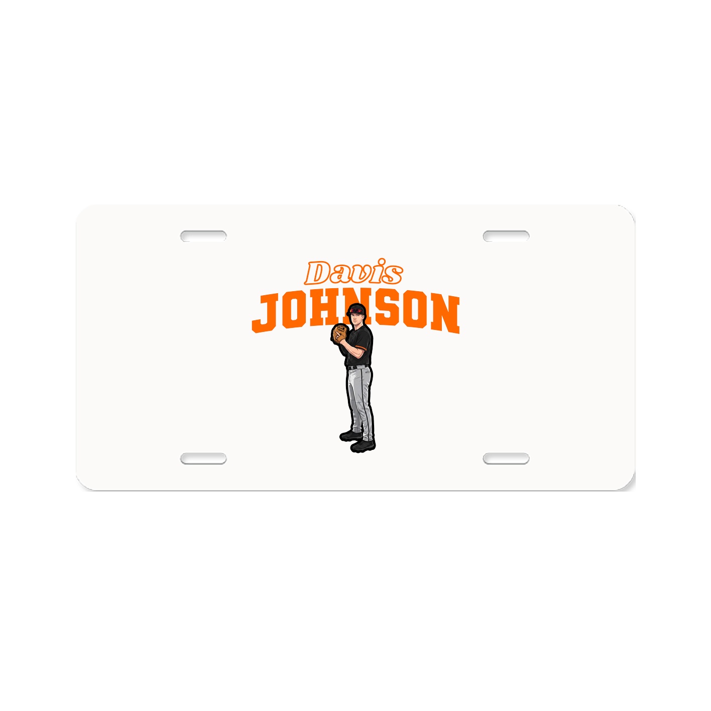 License Plate — Name Arch in Classic