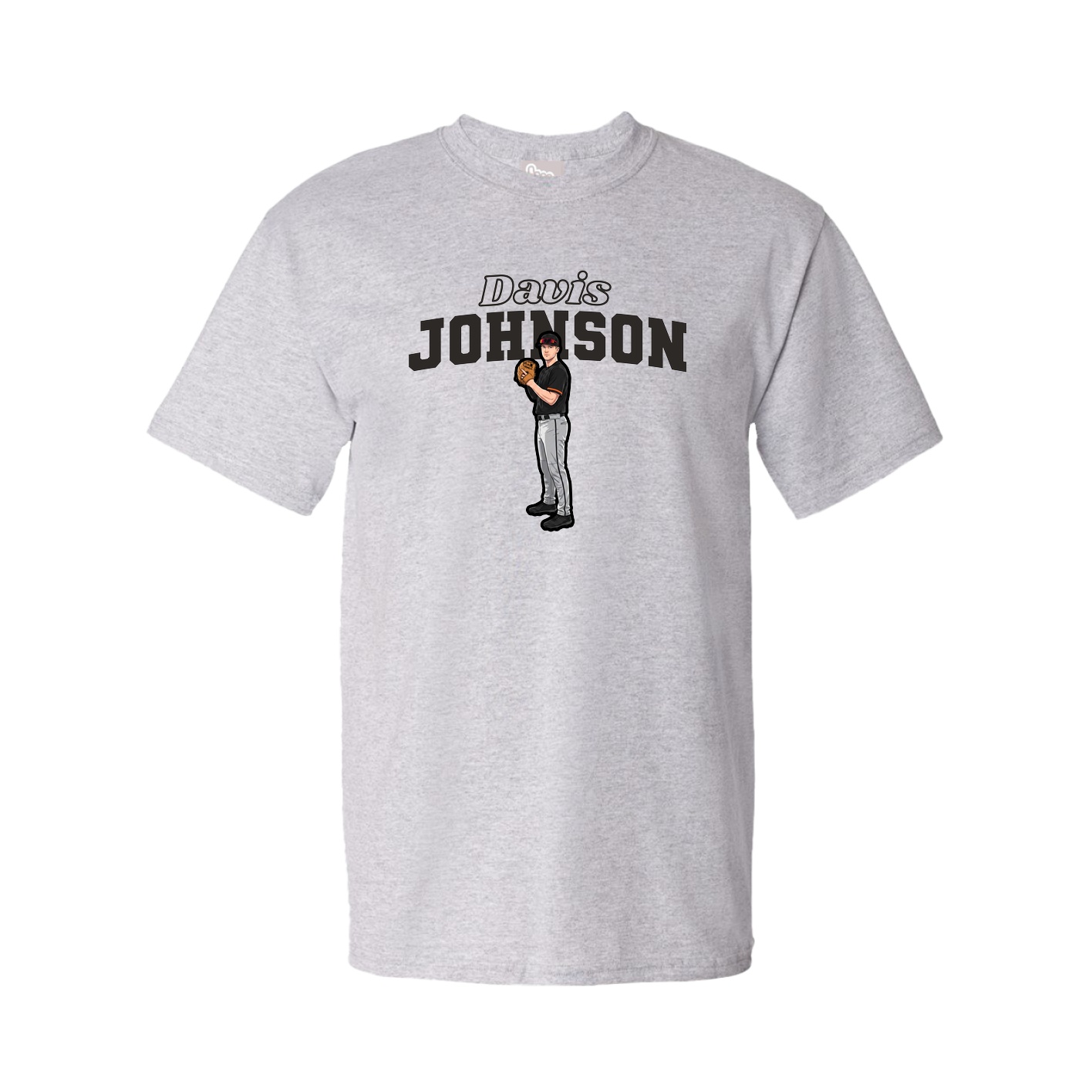 Youth Tee — Name Arch in Grey