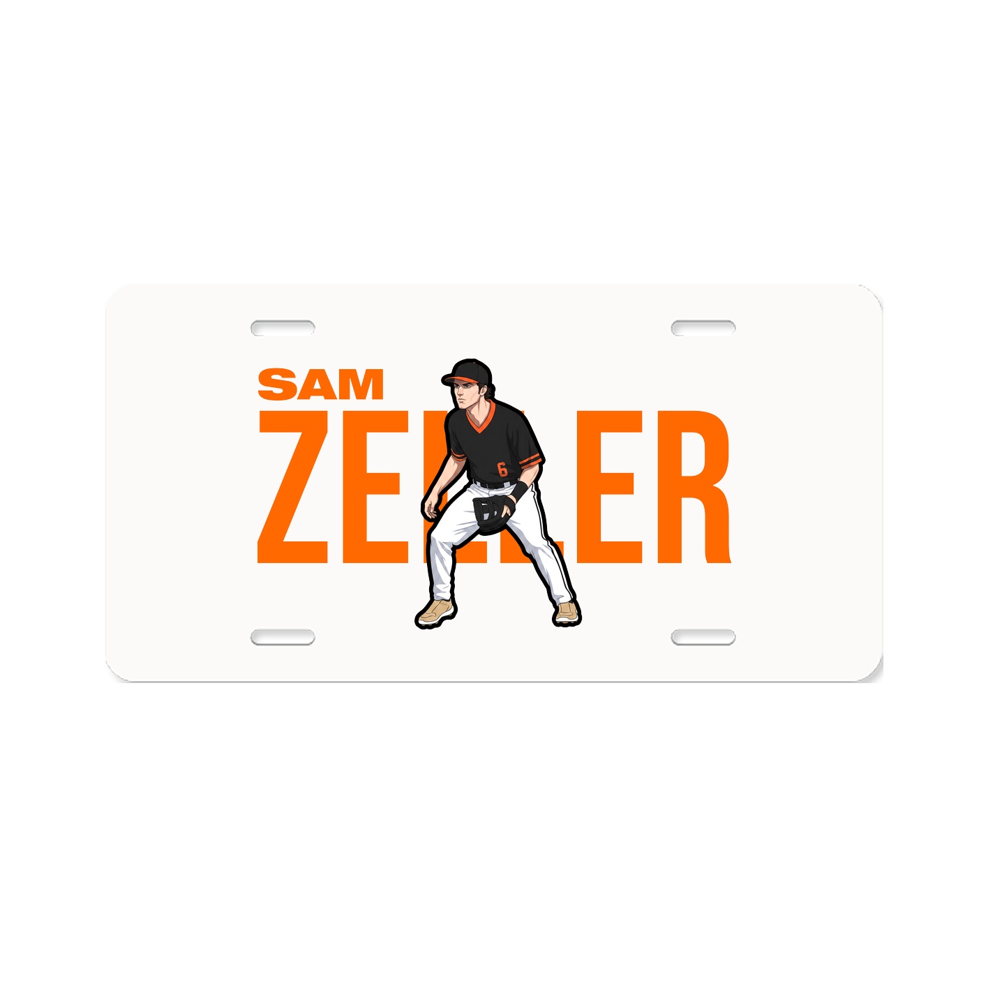 License Plate — Player Name in Classic