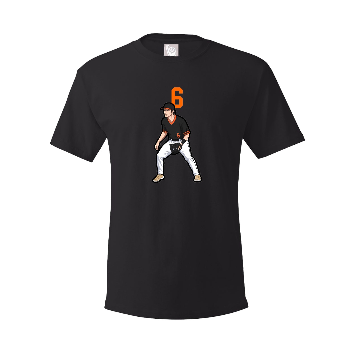Youth Tee — Number Top in Black
