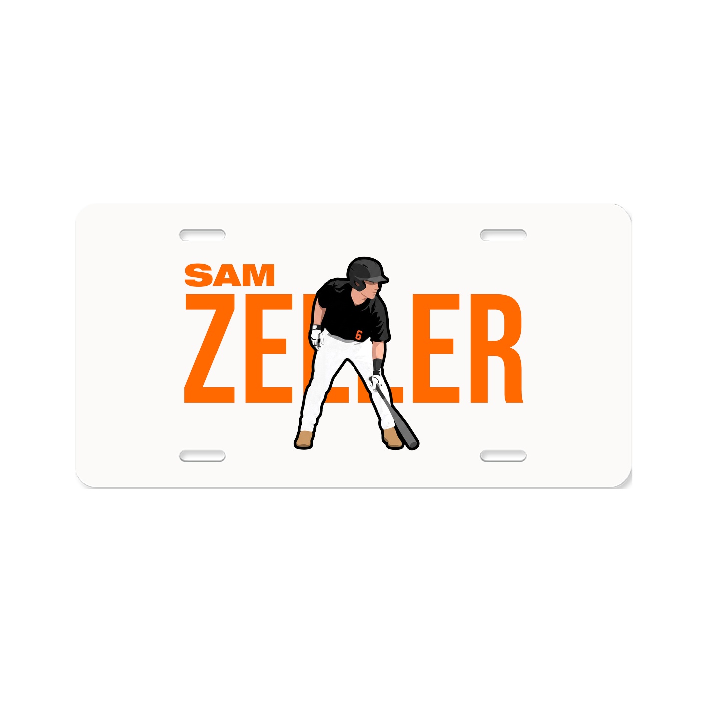 License Plate — Player Name in Classic