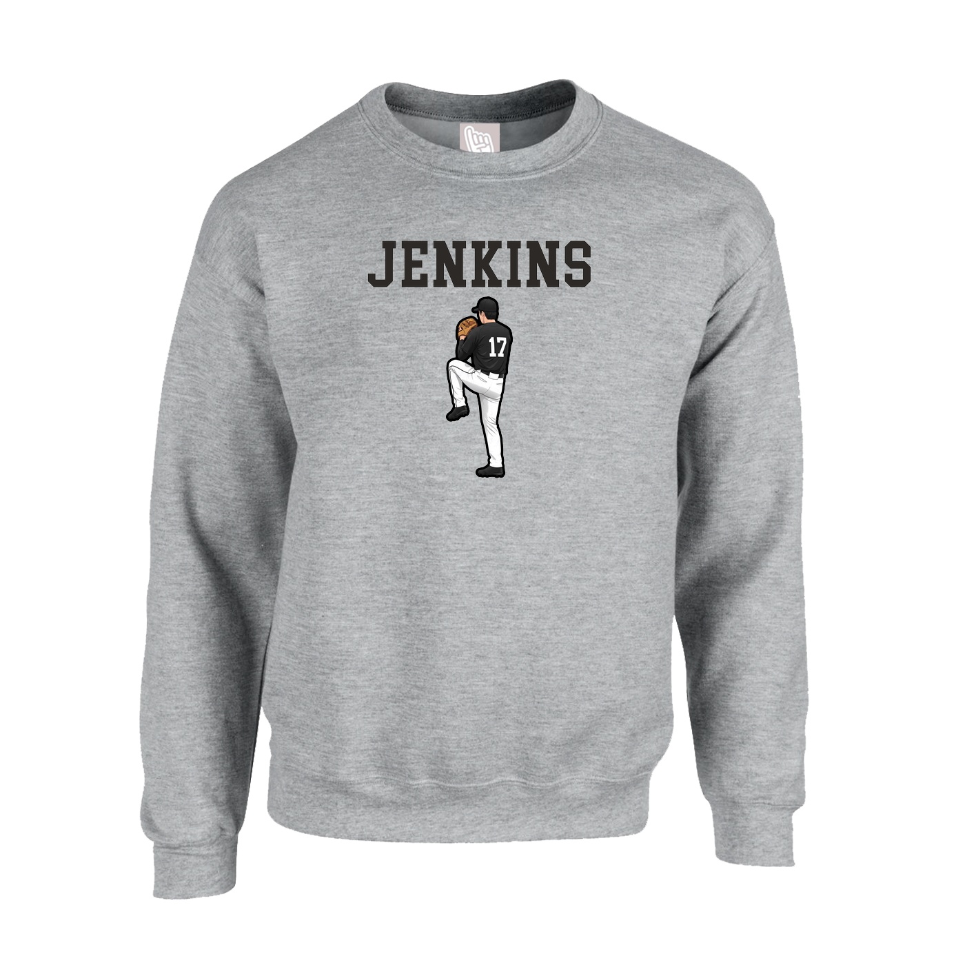 Fleece Crew — Shirsey in Grey