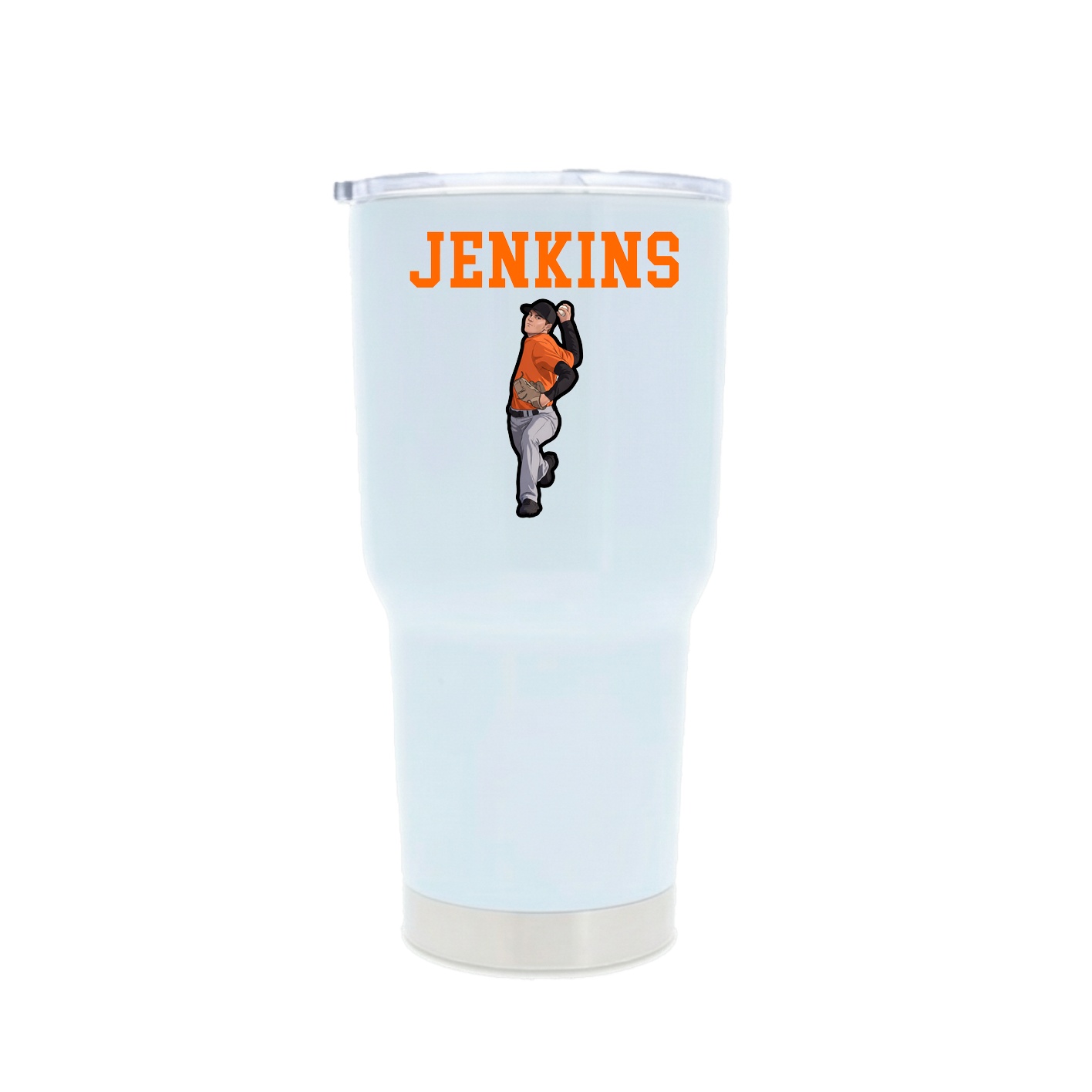 30oz Stainless Steel Tumbler — Shirsey in White