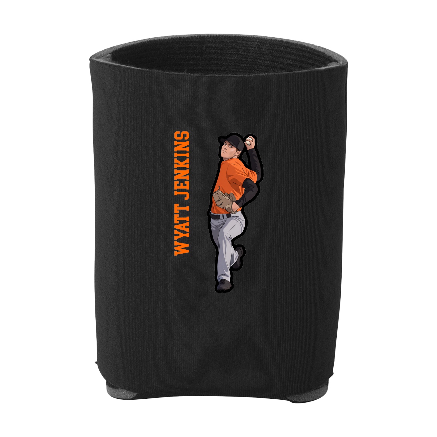 Can Holder — Name Vertical in Black