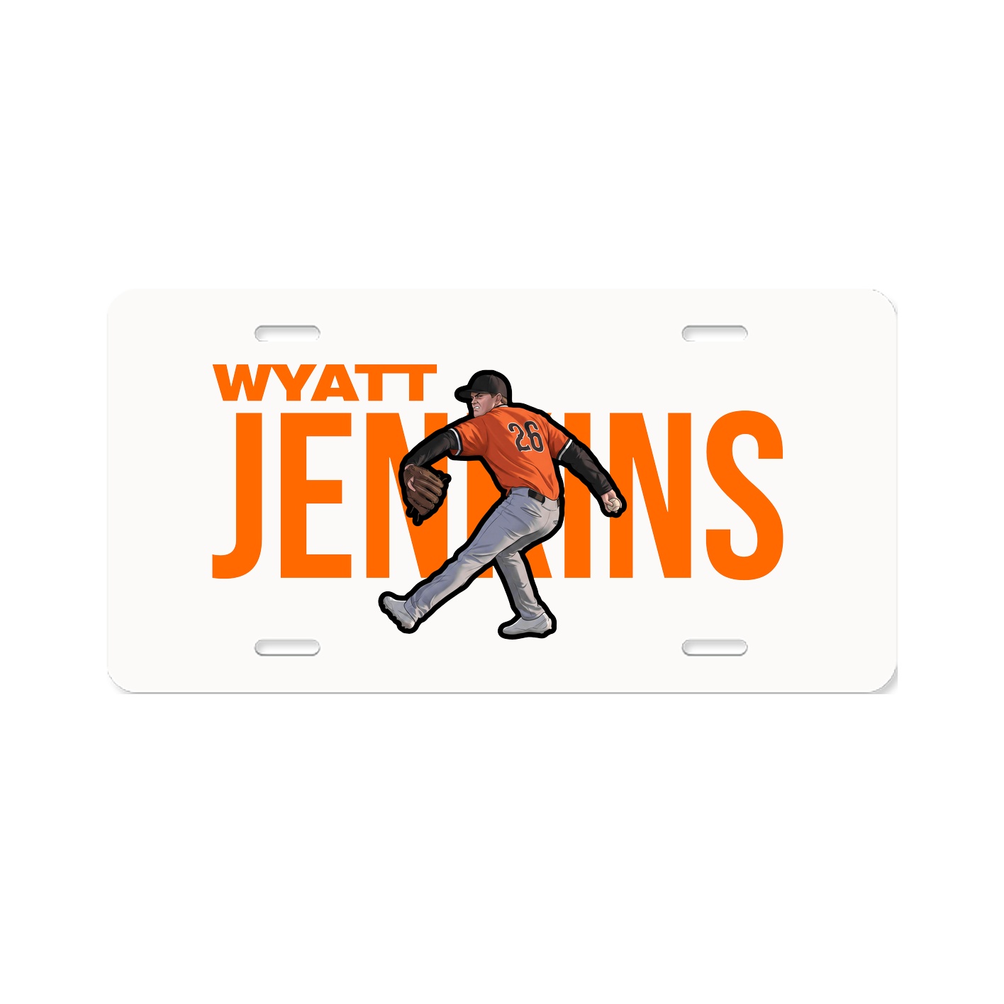 License Plate — Player Name in Classic