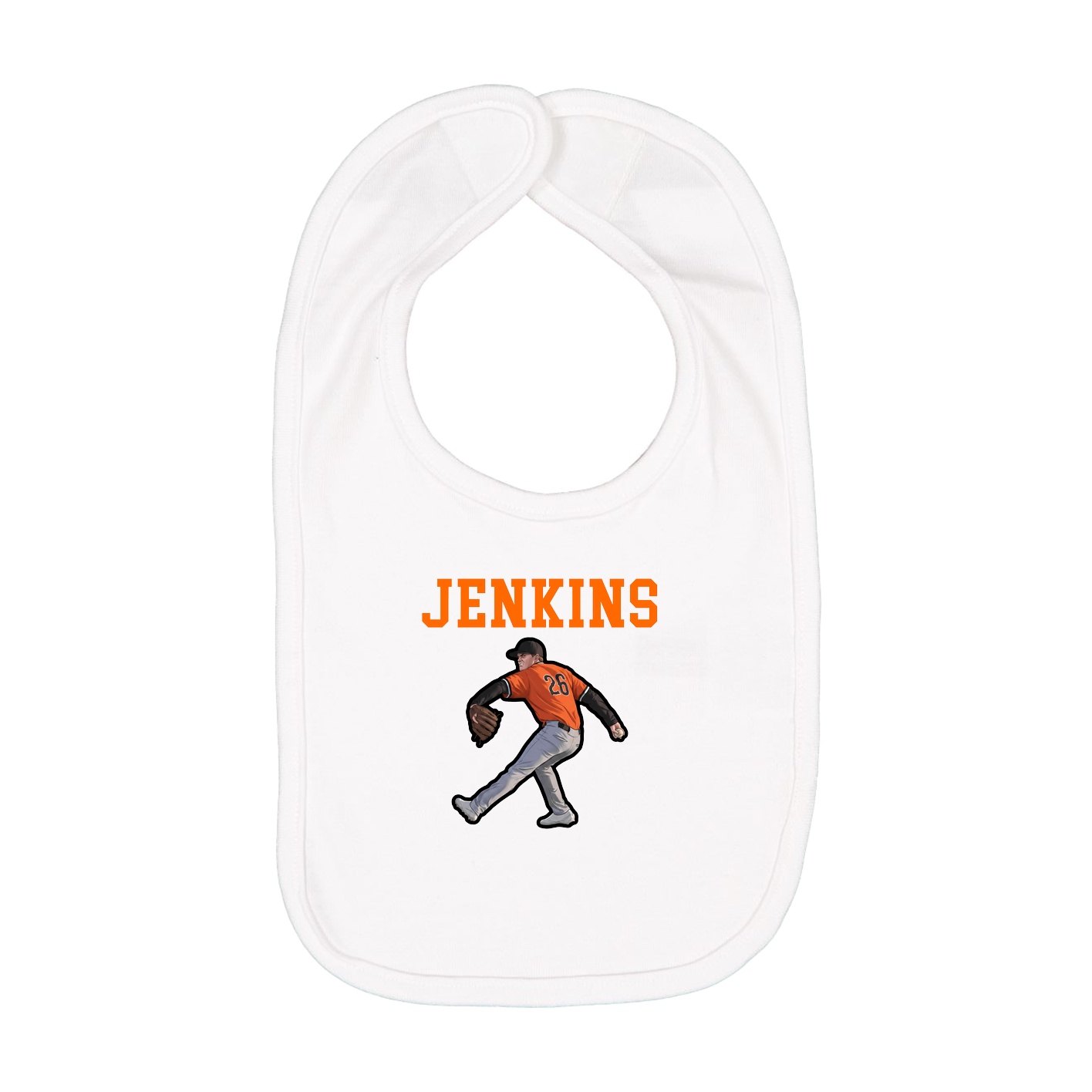 Infant Bib — Shirsey in White