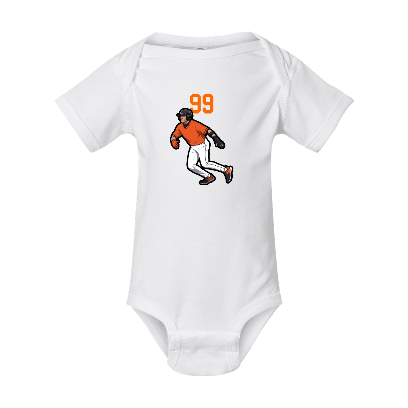Baby Onesie — Number Top in White