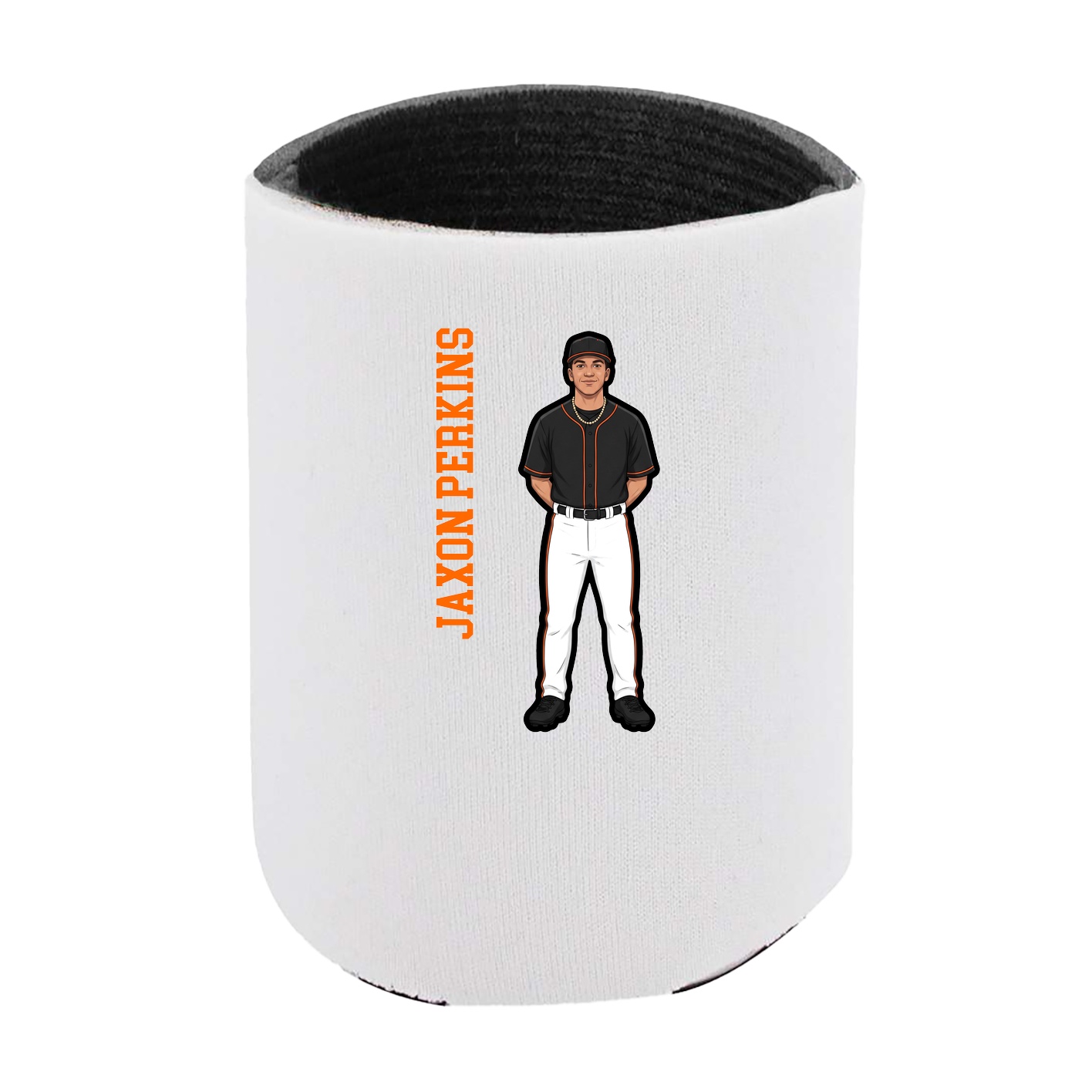 Can Holder — Name Vertical in White