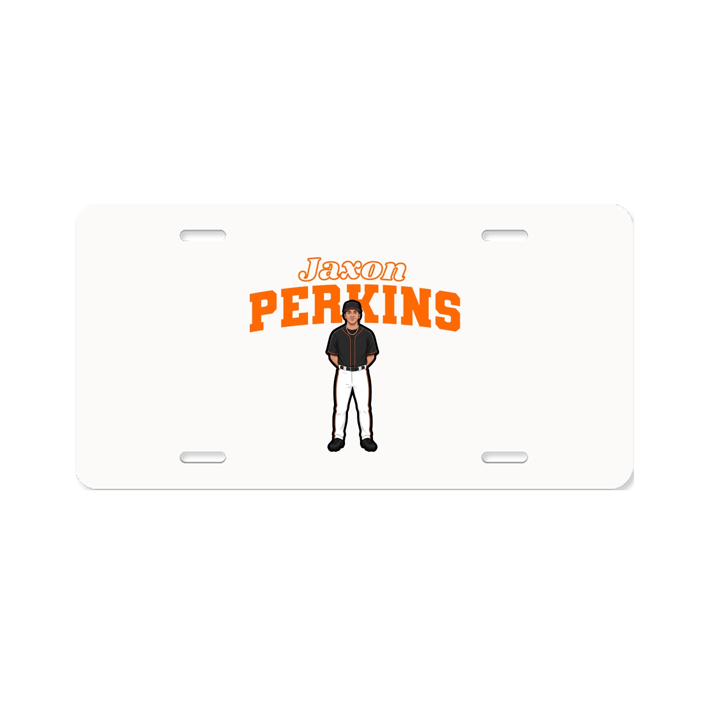 License Plate — Name Arch in Classic