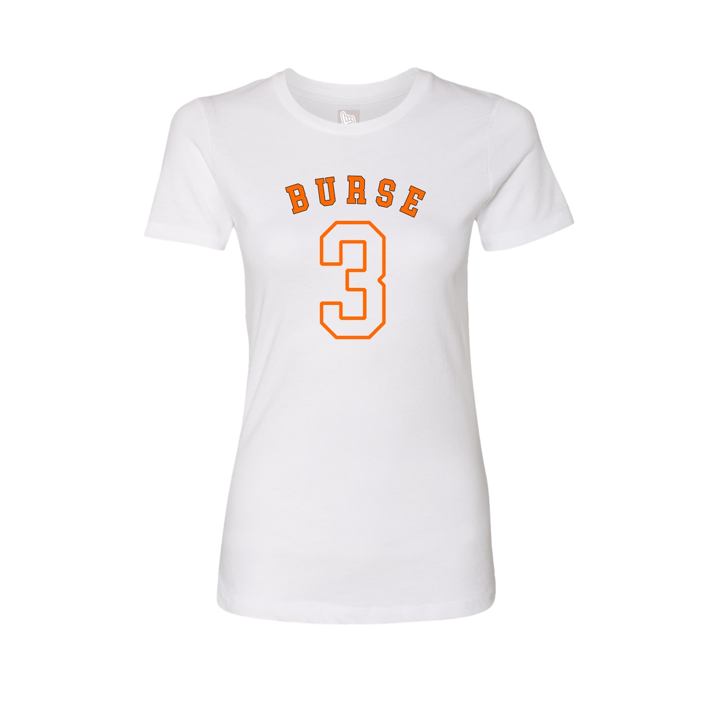 Fitted Women's Tee — Shirsey Arch in White