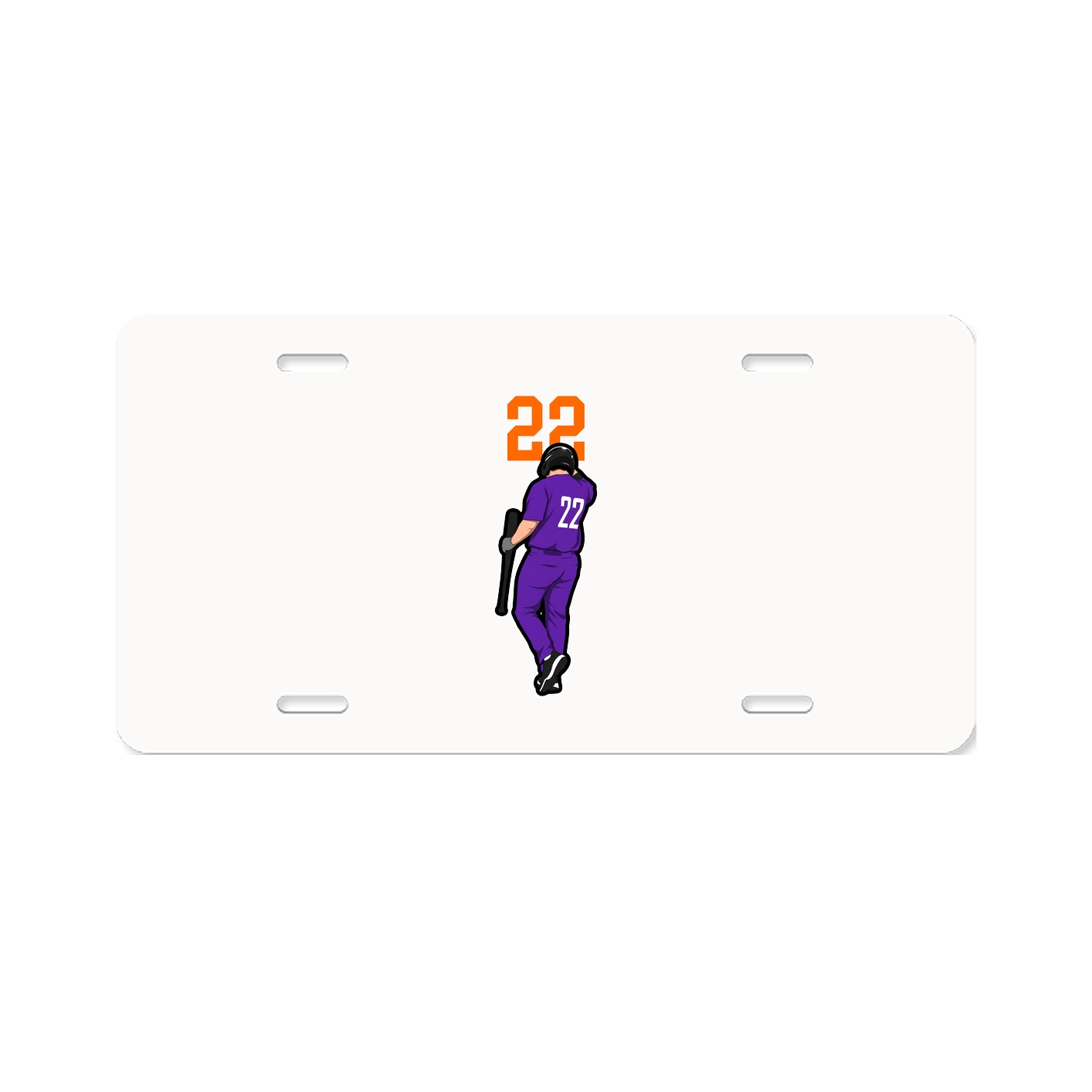 License Plate — Number Top in Classic
