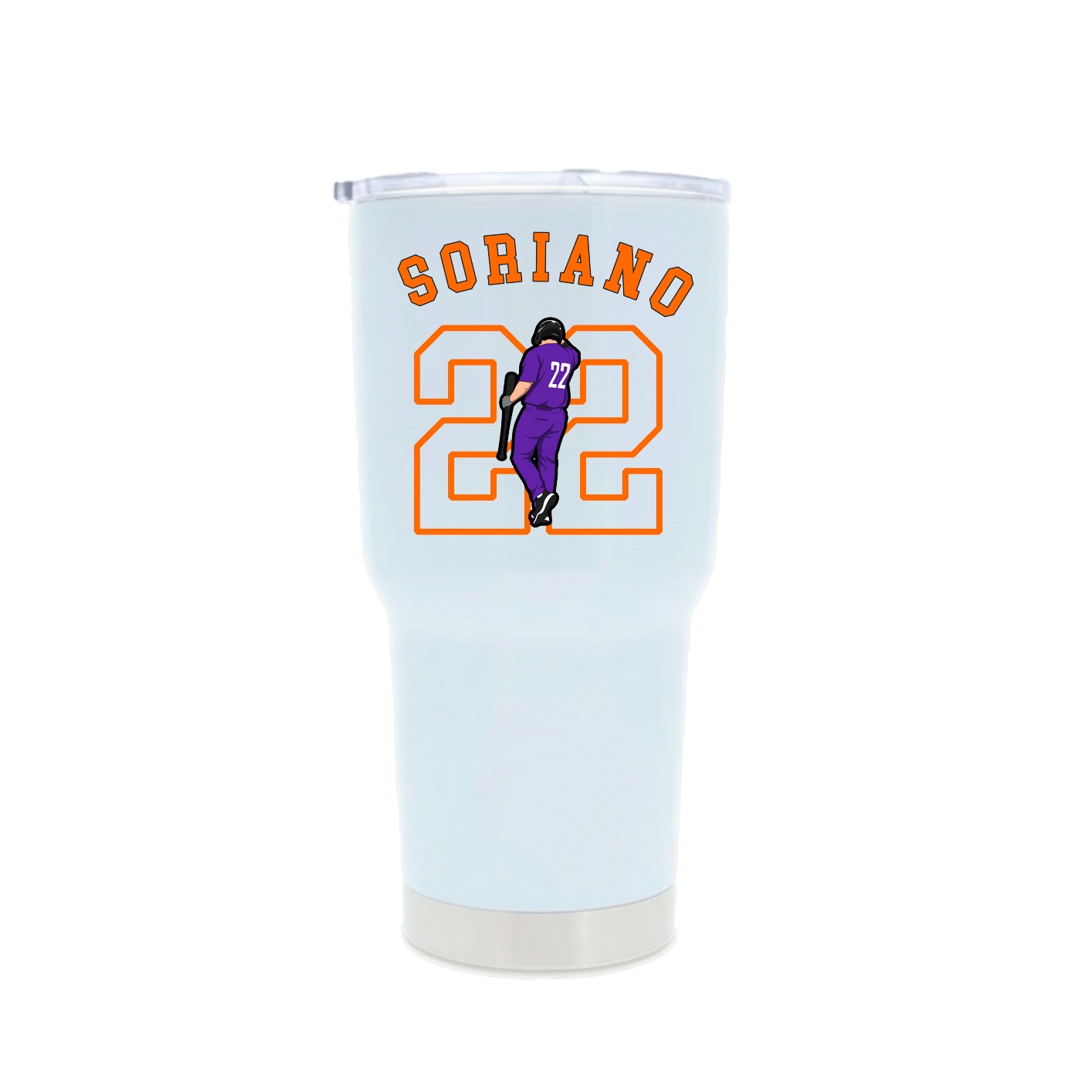 30oz Stainless Steel Tumbler — Shirsey Arch in White