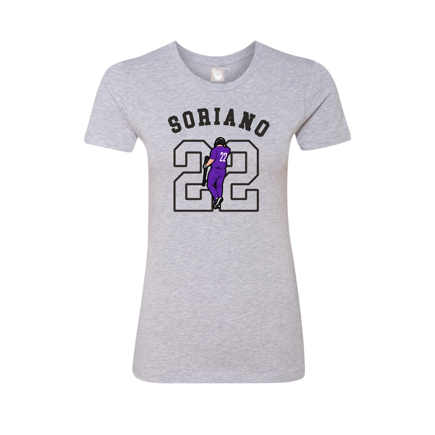 Fitted Women's Tee — Shirsey Arch in Grey