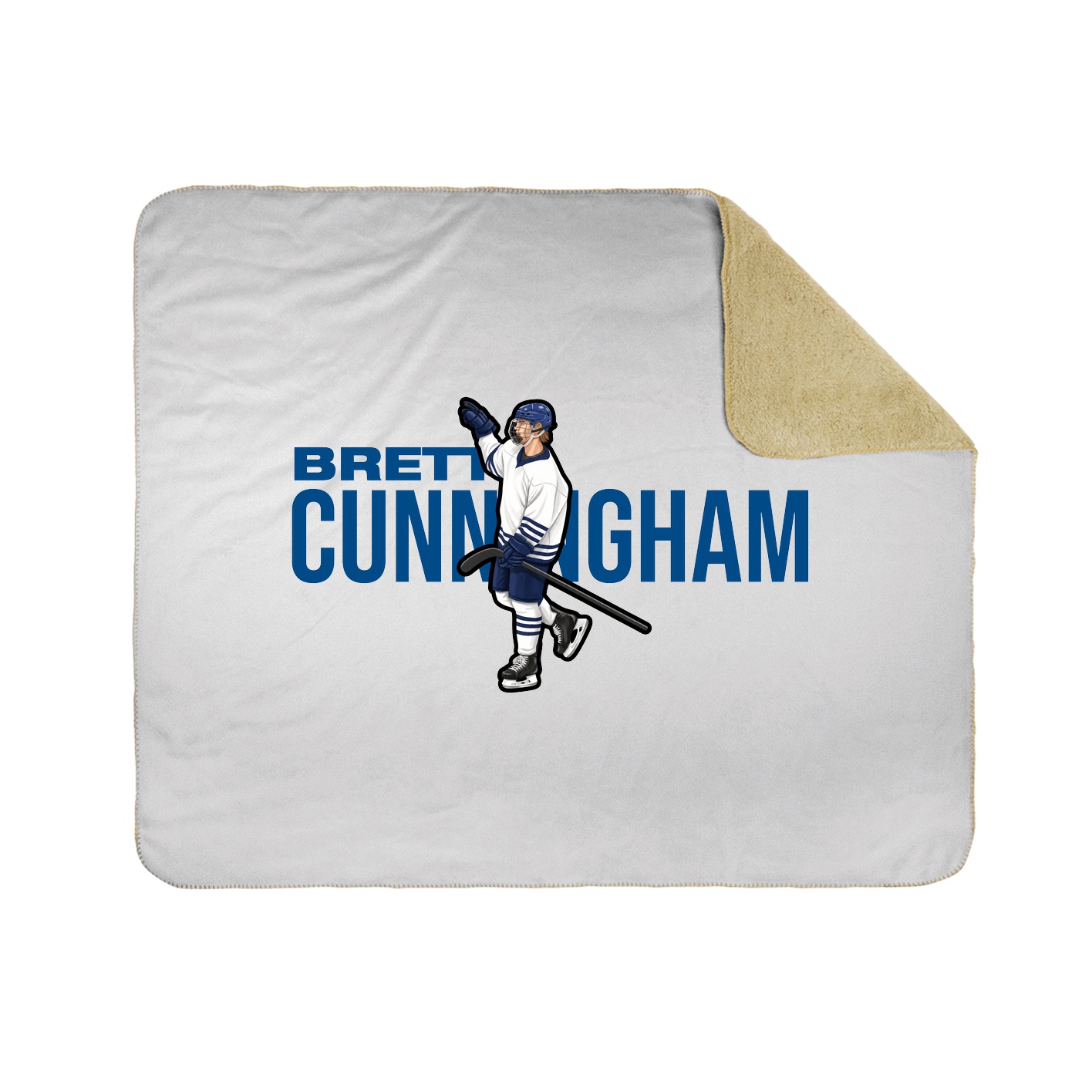 Throw Blanket — Player Name in White