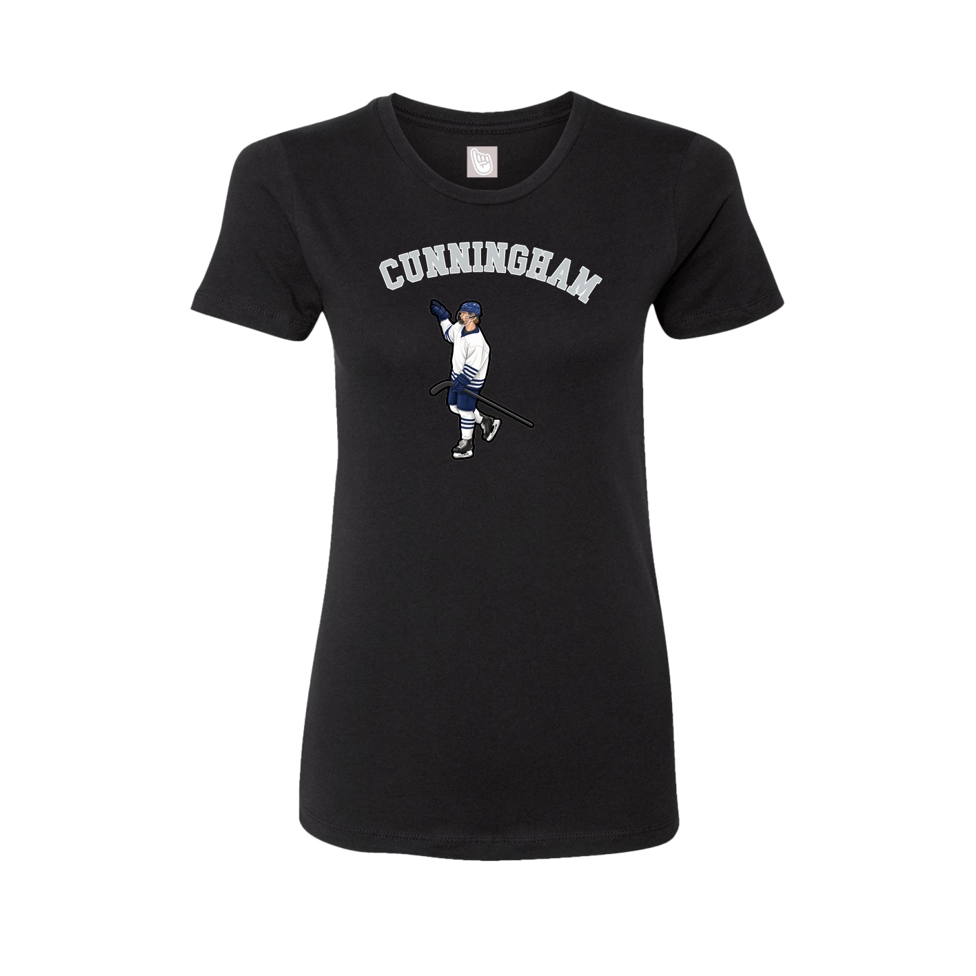 Fitted Women's Tee — Shirsey Arch in Black