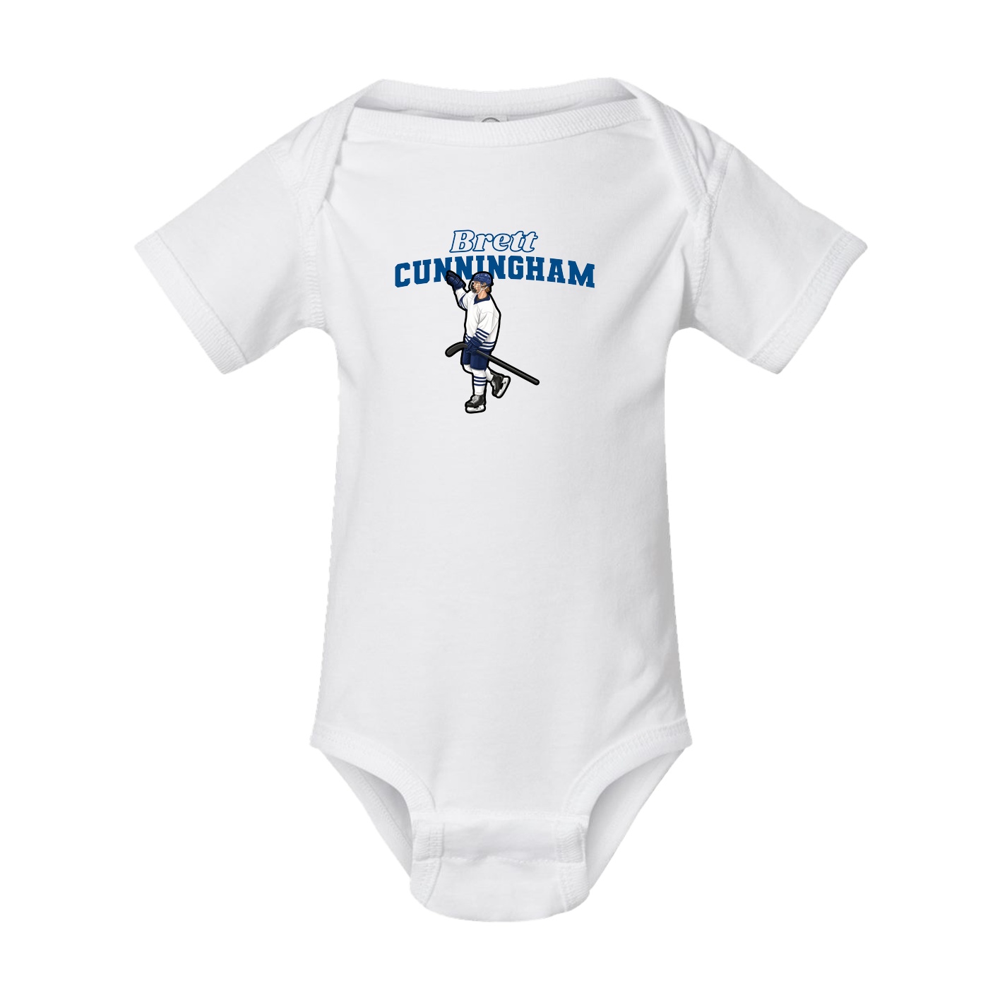 Baby Onesie — Name Arch in White